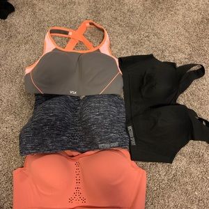 Set of 4 Victoria secret 34D sports bras